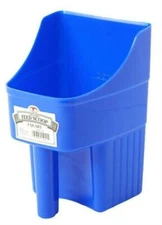 Little Giant 150415 Blue 3 Quart Plastic Enclosed Feed Scoop 2 PACK