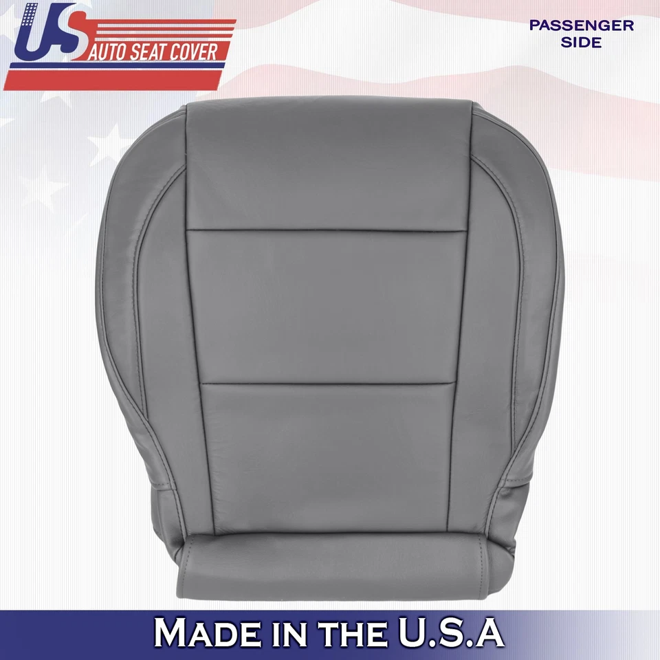 2005 to 2015 For Nissan Armada Titan Driver Passenger Bottom Leather Covers Gray - Image 2 of 4