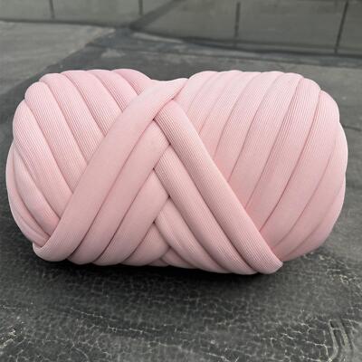 Cotton Polyester Chunky Yarn Jumbo Tubular Yarn for Crochet