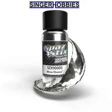 SPAZ STIX SZX10000 Ultimate Mirror Chrome Airbrush Ready Paint, 2oz Bottle HRP