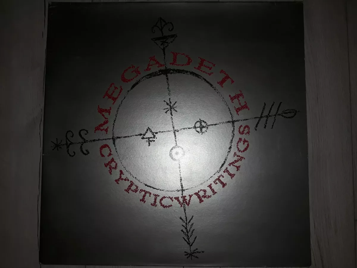 Megadeth: Cryptic Writings ORIGINAL 1997 UK PRESSING - EST 2297;Metallica,Slayer