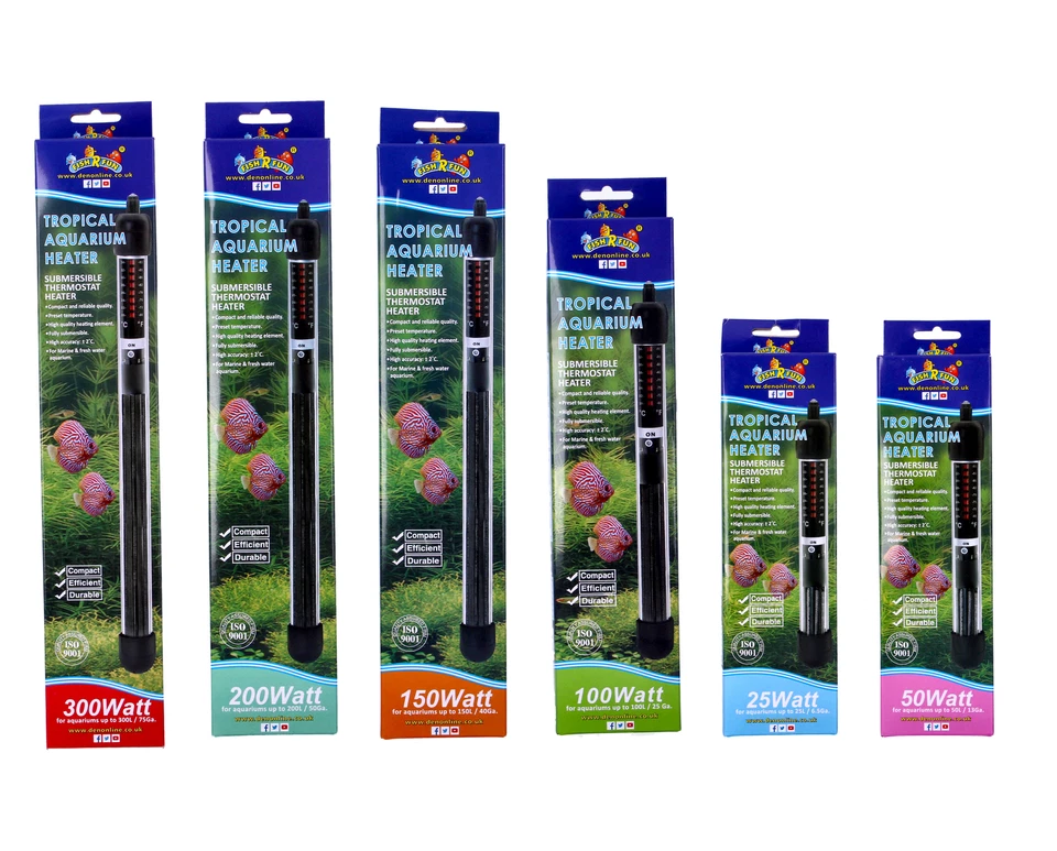 Fish R Fun Heater Thermostat Submersible Tropical Aquarium Fish Tank - Image 1 of 1