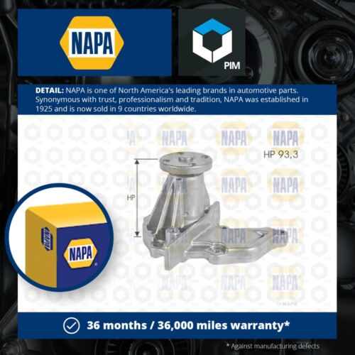 Water Pump fits FORD FOCUS 1.6 98 to 05 Coolant NAPA 1007714 1020538 1077539 New - Picture 1 of 2