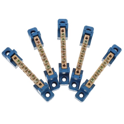 5pcs Brass Terminal Block Car Grounding Bus Bar Grounding Bus Bar Multi - Picture 8 of 12