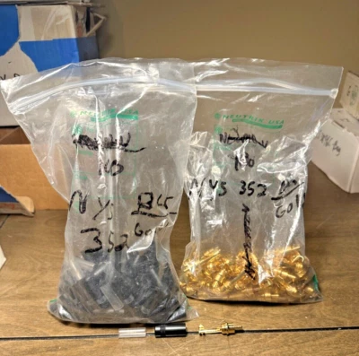 Rean Neutrik NYS352BG RCA Plug with Black and Gold Plating-5 Pack