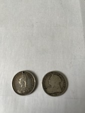2 Victoria Shillings 1888 And 1895