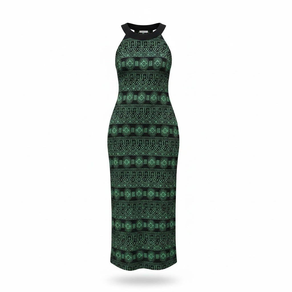 chinese dress ladies AB Studio Striped Maxi Dress-Size Medium  Second Bite