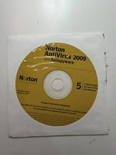 Norton AntiVirus 2009 CD w/ Product Key – Windows XP/Vista