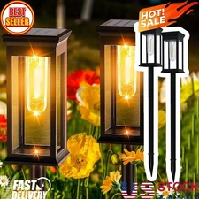 6 Pack Solar Garden Lights Outdoor Waterproof Landscape LED Lights Pathway Yard