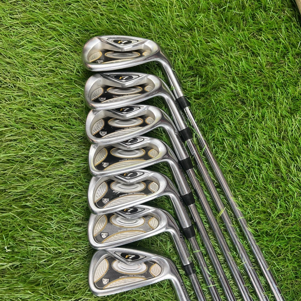 TaylorMade R7 TP Iron Set (4-PW) RH FCM Rifle 6.5 X-Stiff Shafts Extended - Image 2 of 4
