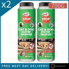 2 x DOFF CAT AND DOG REPELLENT 700G SCATTER GRANULES STOPS FOULING DIGGING NEW