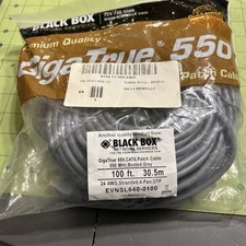 EVNSL640-0100 BLACK BOX 100FT GIGATRUE 550 CAT6 PATCH CABLE