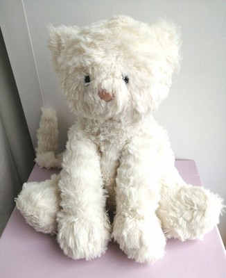 Jellycat Fuddlewuddle Kitty Retired White Cat Jelly Collectible