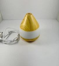 ✨ Mogu MGD1002 Aroma Oil Diffuser 💧 Wood Grain w/ Color Changing LED! 🌿