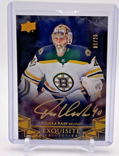 2024-25 Exquisite Collection Black Autographs #EB4 Tuukka Rask 01/25