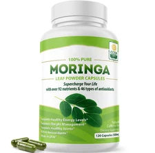 By Pura Vida Moringa | Organic Moringa Powder Moringa Capsules | Natural Anti-In