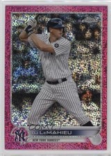 2022 Topps Chrome Magenta Speckle Refractor 264/350 DJ LeMahieu #20 16el