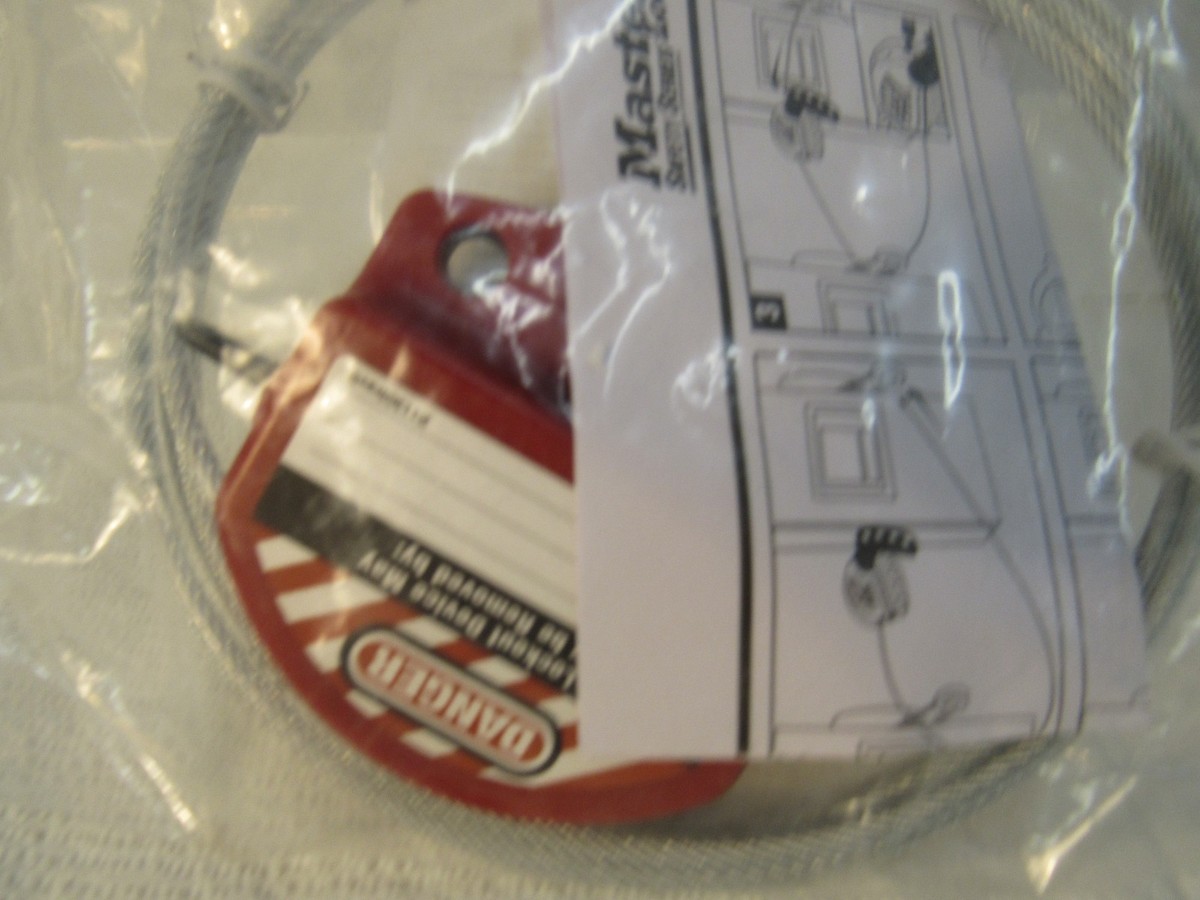 Master Lock S806/S806CBL3 4mm x 6 Feet (1.8m) Adjustable Lockout