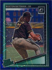 2025 Panini Donruss Baseball Optic Prizm Boston Bateman #118 Blue Velocity