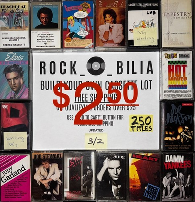 #ad #ad $2.50 CLEARANCE BUY 10 GET FREE SHIPPING BUILD MAKE YOUR OWN LOT CASSETTE TAPES $2.50