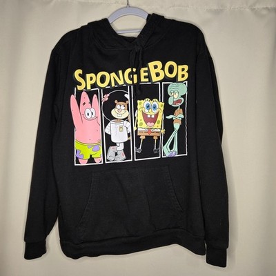SpongeBob SquarePants Nickelodeon Black Hoodie XXL Kids Cartoon Character