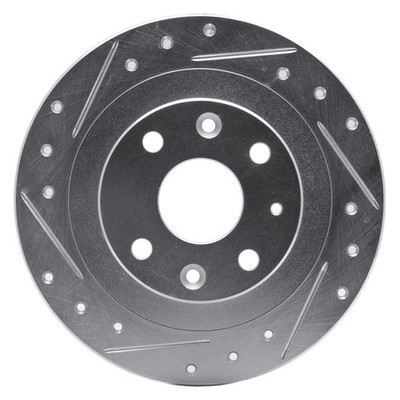 For Fiat Mobi 18-24 DFC Premium Drilled & Slotted Front Driver Side Brake Rotor