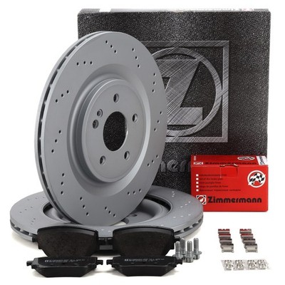 ZIMMERMANN Bremsscheiben Ø 330mm + Beläge für MERCEDES W177 35/45 AMG hinten