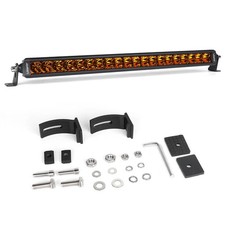 22 Inch Amber Led Work Light Bar Offroad Driving Lights For Chevy Silverado 1500