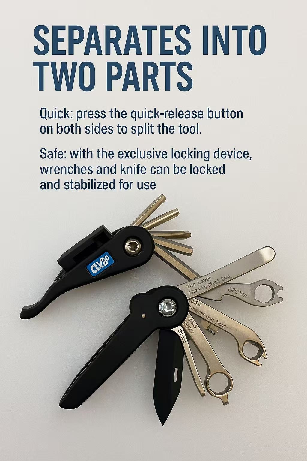 Compact 19-in-1 Bike Bicycle Cycling Repair Tool-Portable Multi-Function Bike 