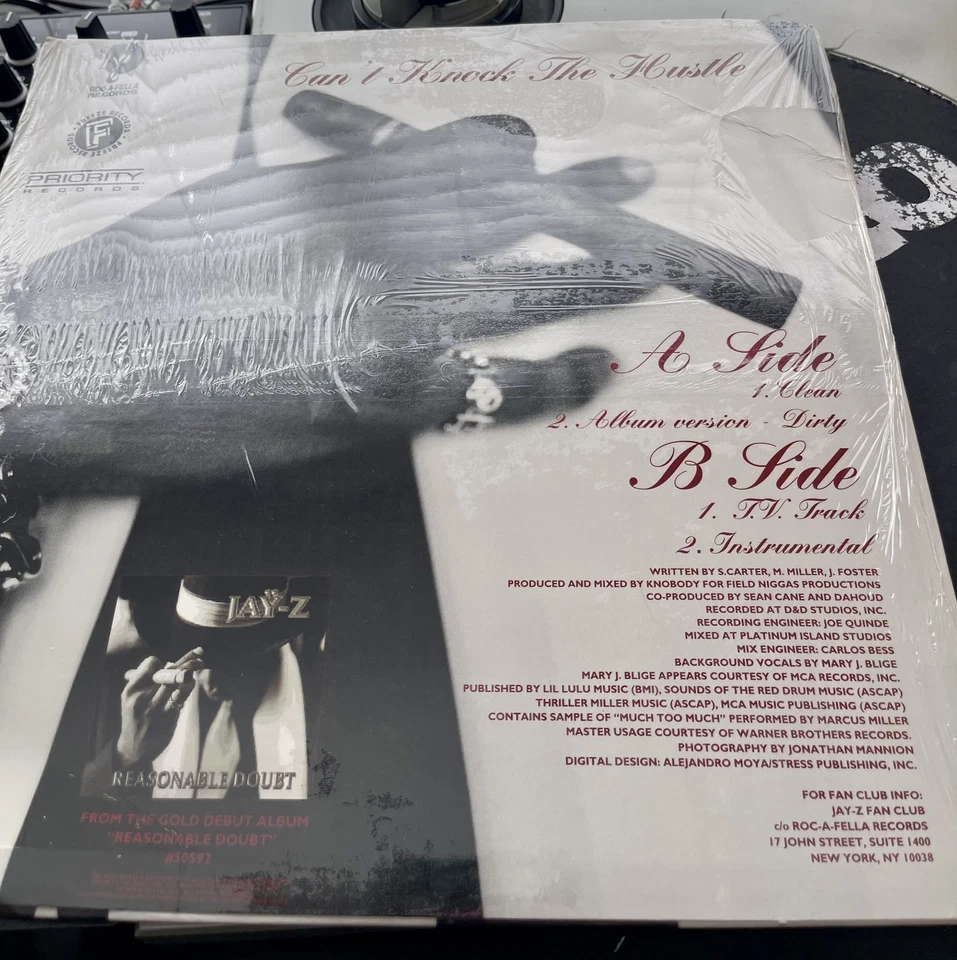 Jay-Z & Mary J Blige– Cant Knock The Hustle OG 1996 Press 12" In OG Cover SEALED Foto 2 de 2