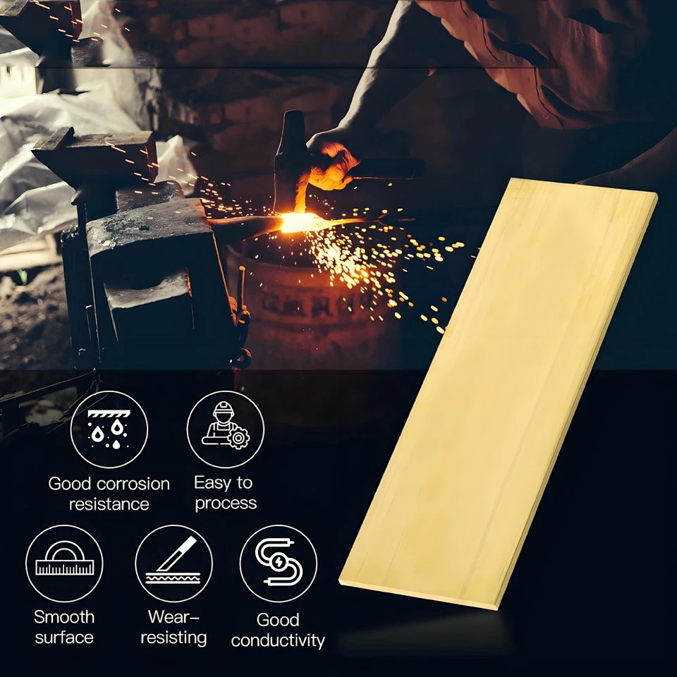 Messing Flachmaterial Flachstange Länge 100mm, 15mm bis 32mm Dicke Flat Plain - Bild 3 von 4