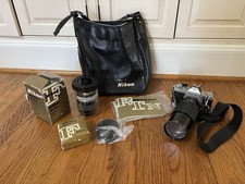 Nikon Nikkormat FT2 5252139 with manual , Lens Hood, 135 Mm Lens And Zoom