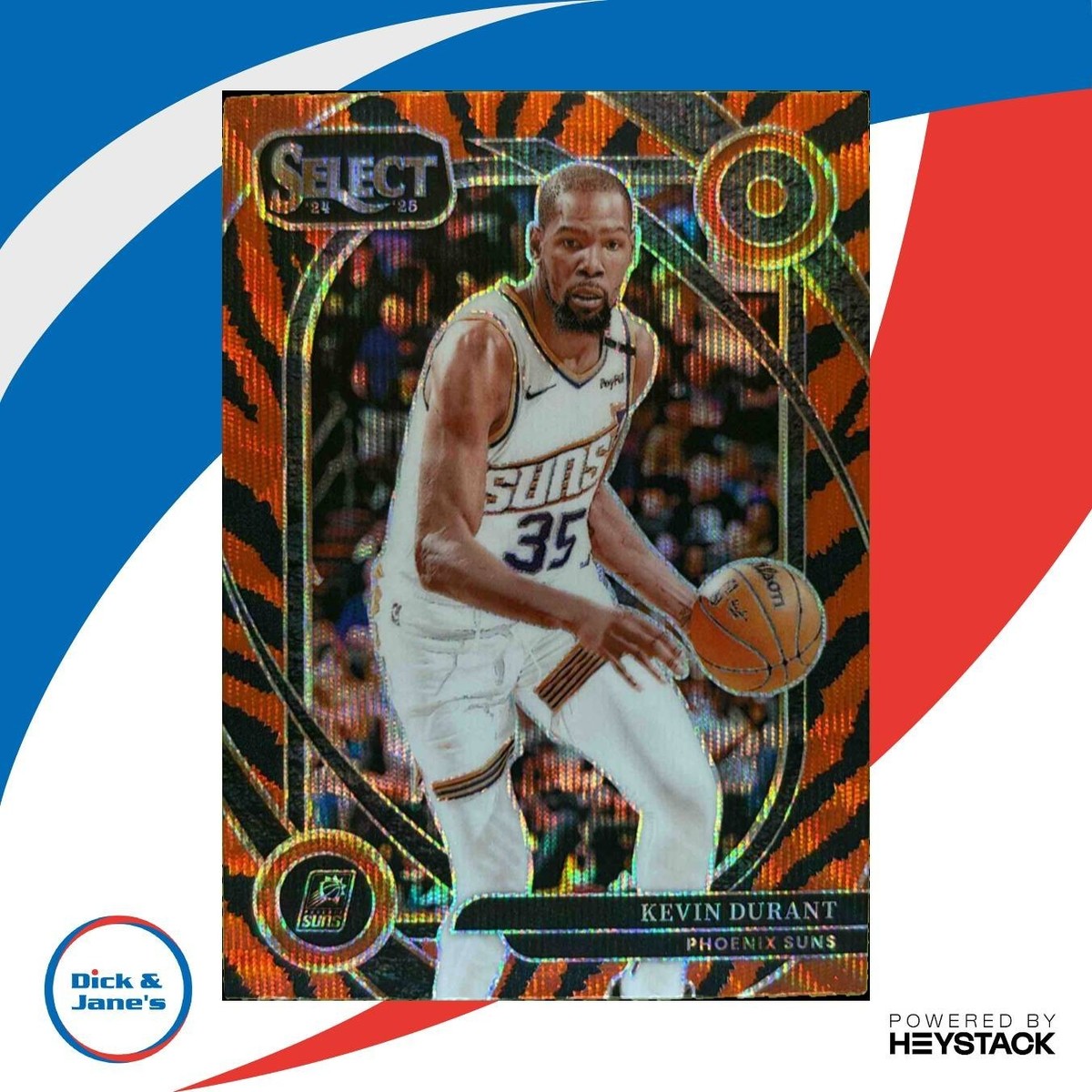2024-25 Panini Select Kevin Durant Courtside Tiger Prizm #242