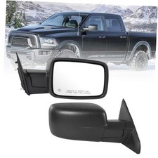 Right Passenger Side Door Mirror Compatible with 2014-2018 Ram R-5pin Black