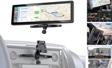 CD Slot Mount for CarPlay Screen 360  Rotation Tool-Free Standard -Black