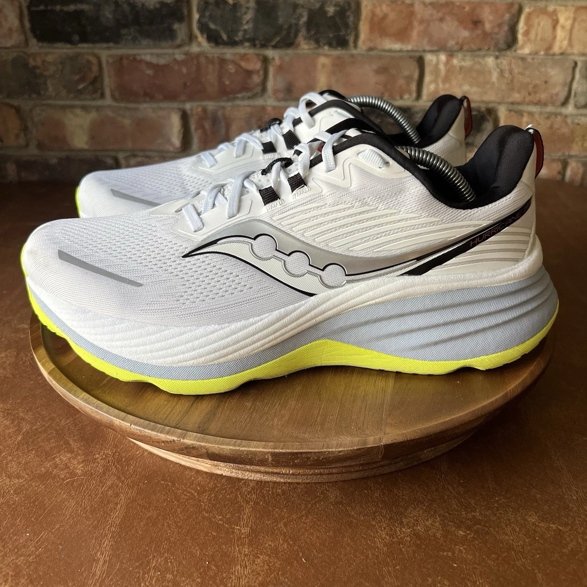 Saucony Hurricane 24 Max Cushion White Gray Men’s 11 W Running Shoes Sneakers Saucony Hurricane 24 Review: I Didn main image 2