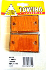 Equip Towing Accesories - 2x Amber Trailer Reflectors