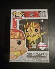 Hulk Hogan Signed WWE Funko Pop Figure Wrestlemania3 Special Edition COA PhProof