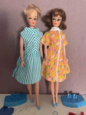 Vintage Barbie 2 Clone Puppen Fashion Doll Kleidung Zubehör Hong Kong 60er VHTF