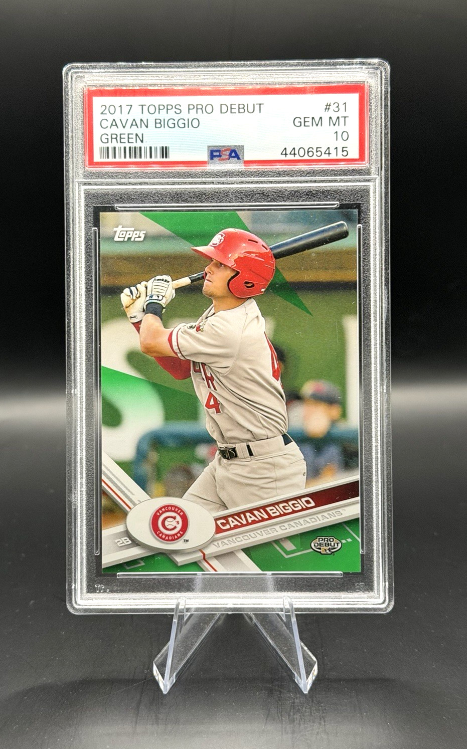 2017 Topps Pro Debut - Cavan Biggio - Green /99 - (PSA POP 1 ) - PSA 10