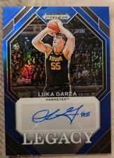 2024 PRIZM DRAFT PICKS LUKA GARZA BLUE PRIZM LEGACY AUTOGRAPH 141/149