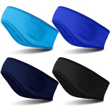 4 Pieces Kids Fleece Headband Winter Ear Warmer Ear Muff Headbands for Child ...