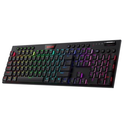 Wireless RGB Mechanical Keyboard K618 3 Mode Low Profile Gaming Redragon