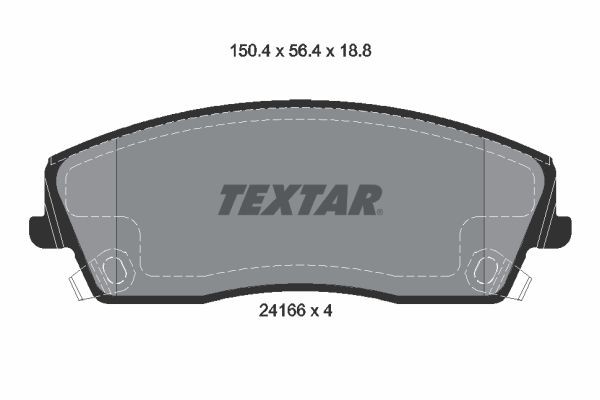 Neu - Textar 2416601 Bremsbelagsatz, Scheibenbremse FüR Dodge Lancia-image