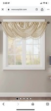 Single 58x38 1 Rod Pocket Waterfall Valance