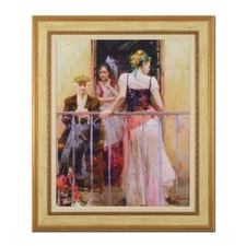Pino (1939-2010), "Family Time" Framed Limited Edition Hand Embellished Giclee o