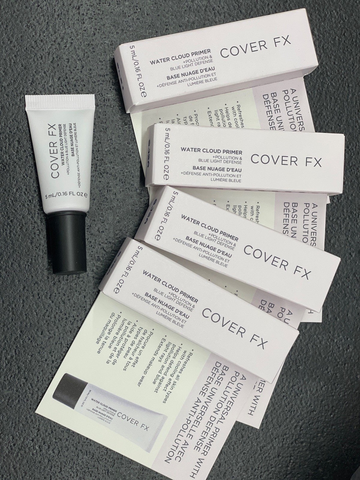 5 Cover FX Water Cloud Blue Light Defense Primer .16oz Travel size New in box-image