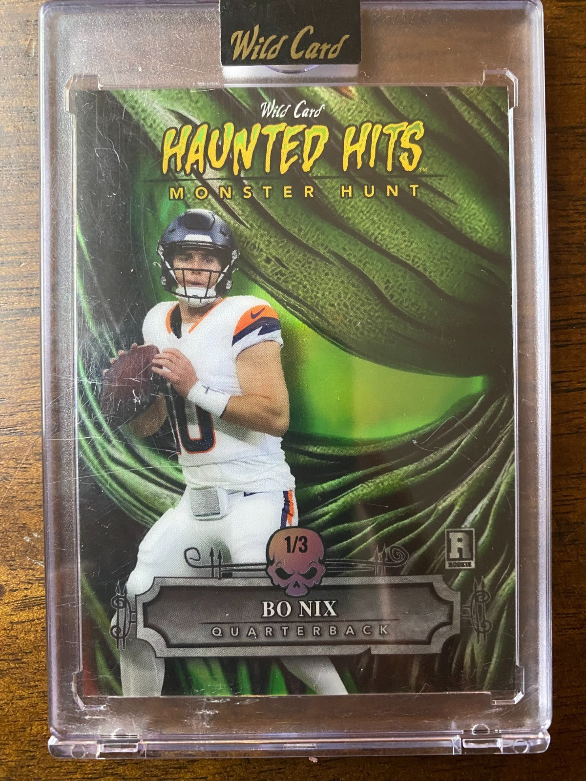 Bo Nix Wild Card Haunted Hits Monster Hunt Promo Monster Hit Werewolf #BN Base