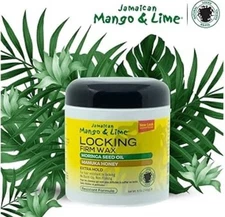 3x Jamaican Mango & Lime LOCKING FIRM WAX Extra Hold Moringa Manuka 6 oz