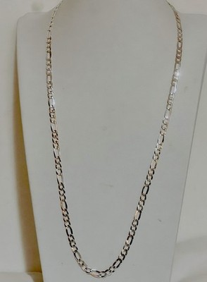 925 italienisches Sterlingsilber 19,5 Gramm Figaro Gliederkette 28 Zoll